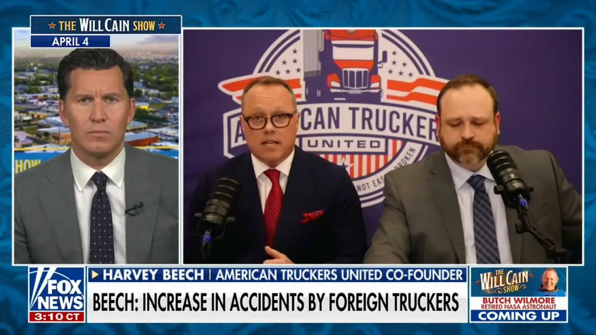 Will Cain Show package on Florida truck crash with ATU April 4 appearance recap and Sec. Duffy interview, August 25, 2025