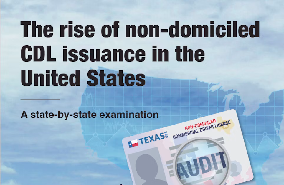 Overdrive reporting reveals at least 60,000 active non-domiciled CDLs