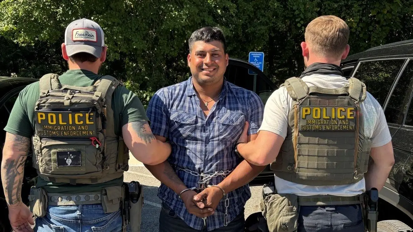 Maximo Garcia-Lopez, ICE Boston mugshot still from WJLA coverage